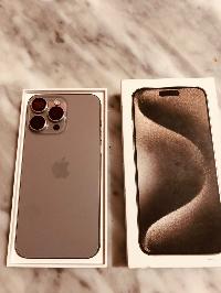 Iphone 15 pro max naturel titanium