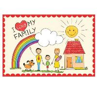 Tapis Chambre enfant- LOVE FAMILY