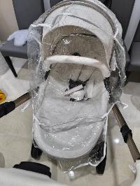 Poussette 3 en 1 Luxe pivotante 360°